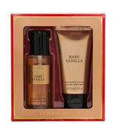 Victoria's Secret Bare Vanilla Mini Fragrance Duo packaging showcases a gift-ready presentation for special moments.
