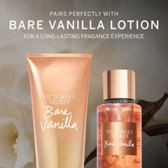 Victoria's Secret Bare Vanilla Mist spray in action for a light refresh.