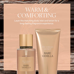 Bare Vanilla notes close-up highlight whipped vanilla and cashmere warmth.