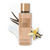 Victoria's Secret Bare Vanilla Shimmer Mist bottle delivers a radiant glow