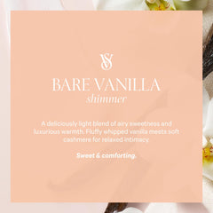 Victoria's Secret Bare Vanilla Shimmer Mist glow on skin enhances shimmer