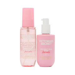Victoria's Secret Coconut Milk Rose body lotion being applied for smooth skin and subtle scent