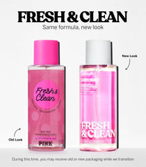 Victoria's Secret Pink Fresh & Clean packaging with premium, modern design.