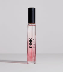 Pink travel spray purse-size cap view for easy on-the-go fragrance touch-ups