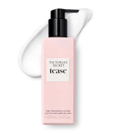 Victoria's Secret Tease lotion bottle highlights white gardenia notes for a luscious scent.