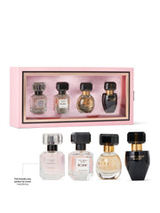 Victoria's Secret travel-size bottle front, compact TSA-friendly option for on-the-go scent.