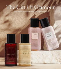 Victoria's Secret travel-size fragrance bottles, perfect for on-the-go.