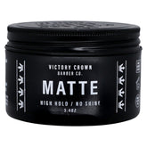 Victory Crown Pomada Mate: bote 3-4oz con fijación ligera y acabado natural sin brillo