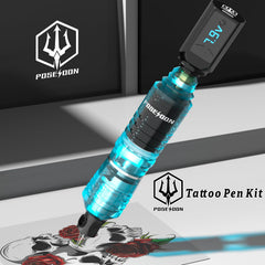 Vidattx Poseidon tattoo pen aluminum body offers durable, lightweight handling.
