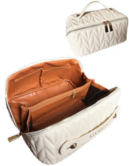 VIDIBESTY Travel Makeup Bag top view with compact organization