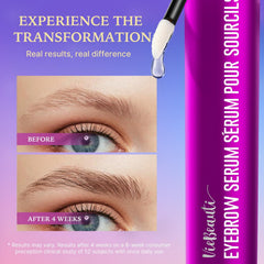 Fine-tip wand shows easy, accurate brow application with VieBeauti serum.