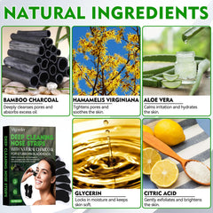 Vigorder Nariz Strip: fórmula carbón bambú natural sin alcohol ni fragancias.