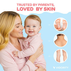 Crema sin fragancia Vigority para piel sensible, ideal para uso nocturno.