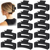Vigorpace 12 pack black hair clips offer secure all day hold.