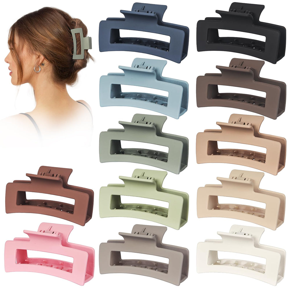 Vigorpace red medium hair claw clip securing a stylish updo for all-day wear