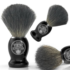 Viking Revolution dense bristles close-up demonstrate soft exfoliation and rich lather