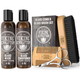 Viking Revolution beard brush close-up for detangling coarse beards