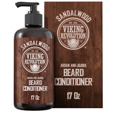Viking Revolution beard conditioner bottle pour for smoother beard.