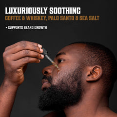 Viking Revolution sea salt beard oil bottle suggests fresh ocean-inspired scent