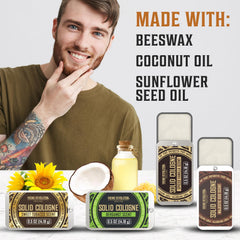 Viking Revolution bergamot solid cologne bar brightens daytime moments.