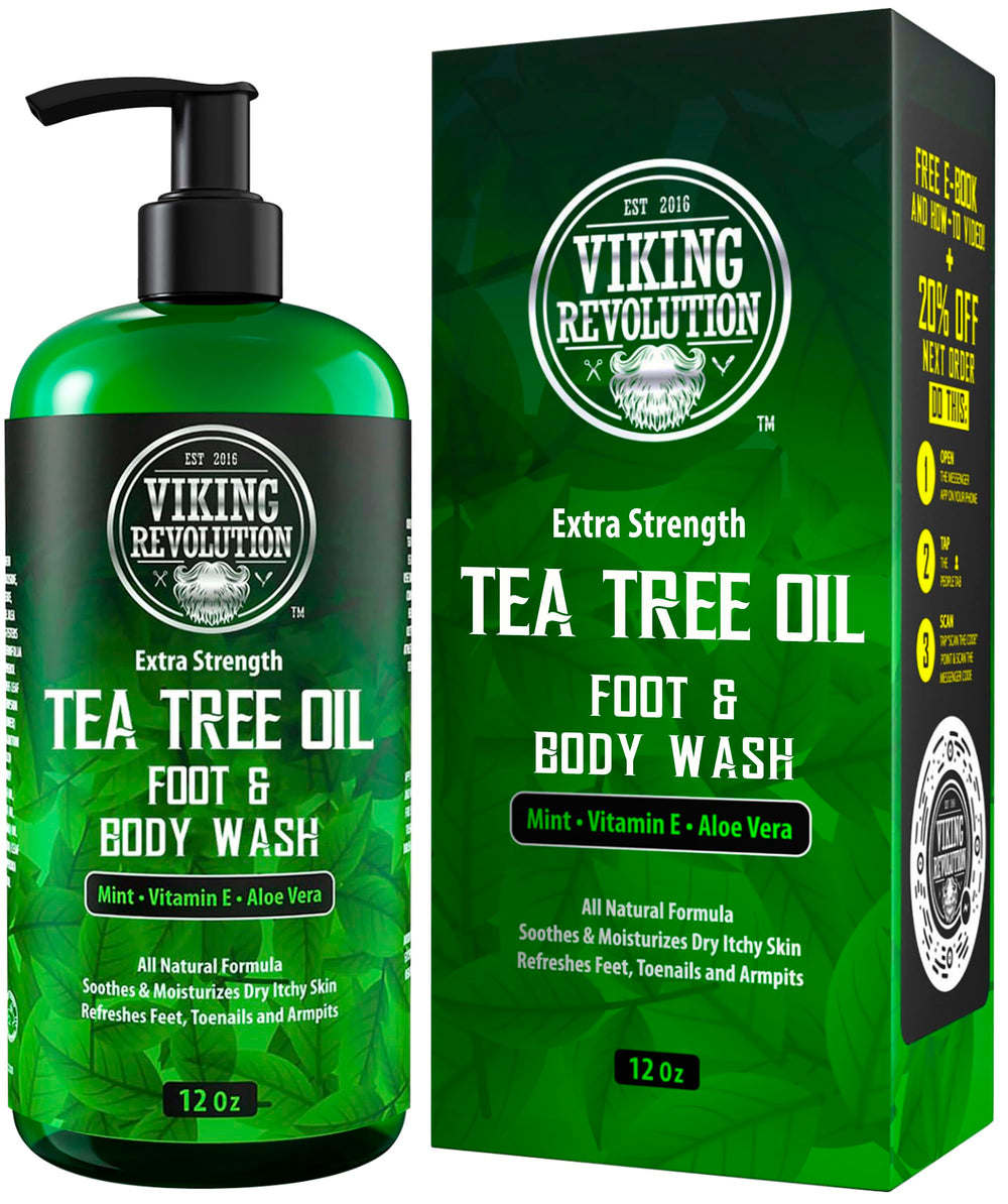 Viking Revolution: botella volcada con árbol de té para ducha diaria