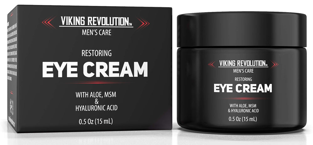 Viking Revolution crema ojos botella, ayuda a reducir bolsas y ojeras para uso diario.
