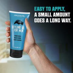 Viking Revolution hair gel non-flaking formula keeps hair clean