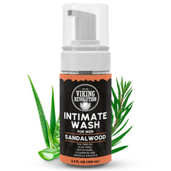 Viking Revolution Intimate Wash: botella espumosa para limpieza localizada y fresca.