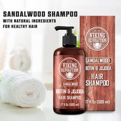 Viking Revolution jojoba olive oil blend provides deep moisture for hair.