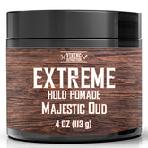 Viking Revolution Majestic Oud Pomada, botella, control extremo para peinados duraderos.