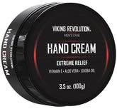 Viking Revolution men's hand cream bottle with a lightweight, fast-absorbing formula for smoother skin.