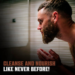 Nourishing beard oil providing deep moisturization.