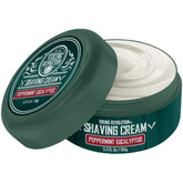 Viking Revolution peppermint eucalyptus shaving cream bottle with refreshing scent.
