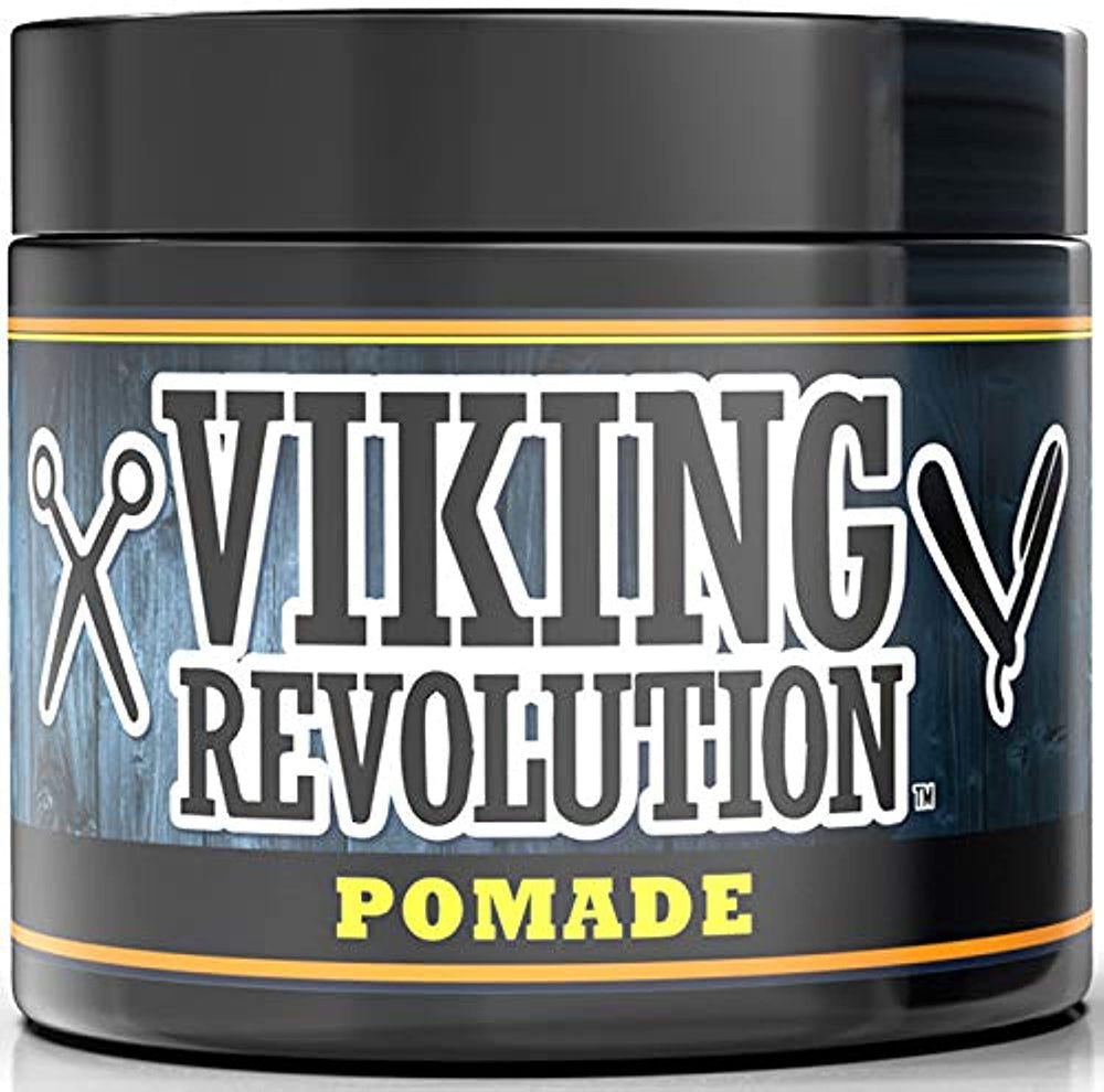 Viking Revolution Pomade 4oz tin for firm hold and easy styling.