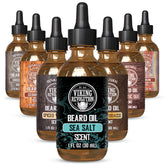Viking Revolution Sea Salt Beard Oil bottle front showing branding and sea breeze appeal for daily care