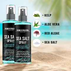 Viking Revolution Sea Salt Spray provides lift for flat hair with natural texture.