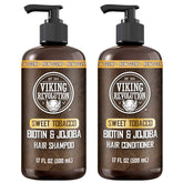 Viking Revolution Sweet Tobacco shampoo bottle delivering refreshing daily cleansing for men