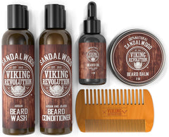 Viking Revolution Ultimate Beard Conditioner bottle showcases smoothing formula for softer beard