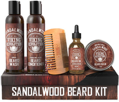 Viking Revolution Ultimate Beard Wash bottle pour offers a refreshing cleanse for daily grooming