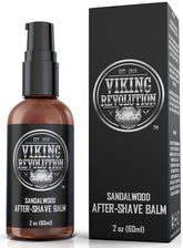 Viking Revolution Viking Luxury After-Shave Balm sandalwood jar soothes skin after shaving