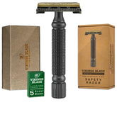 Vikings Blade Chieftain 5 BC razor handle close-up for precise grip.