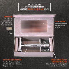 VIKINGS BLADE Chieftain luxury case keeps your razor secure
