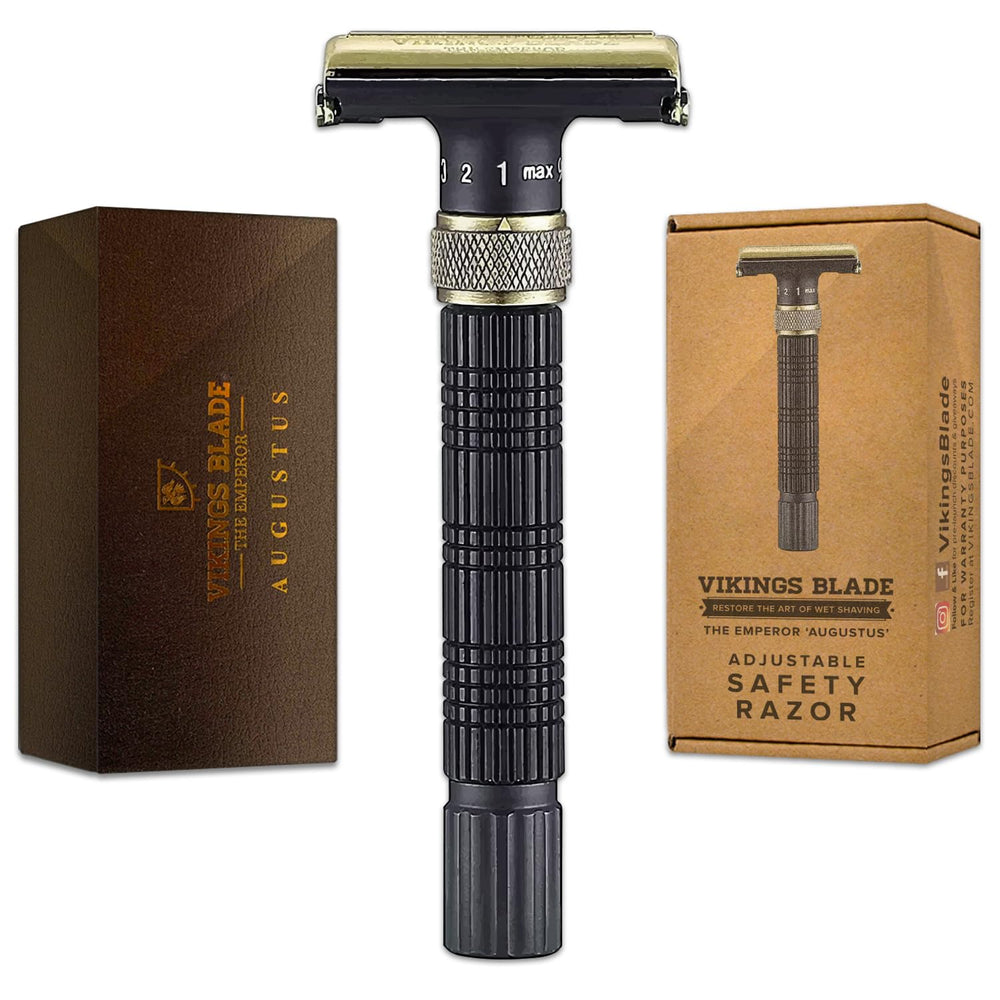 Vikings Blade Emperor Augustus razor adjustable head for sensitive and normal skin