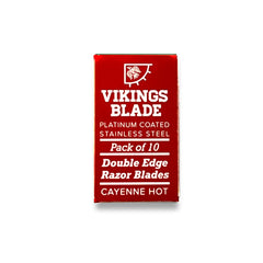 VIKINGS BLADE platinum-coated blades close-up for effortless glide