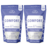 Village Naturals Therapy Comfort Foaming Bath Soak con aroma arándano cítrico para relajar el cuerpo