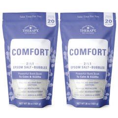 Village Naturals Therapy Comfort Foaming Bath Soak con aroma arándano cítrico para relajar el cuerpo