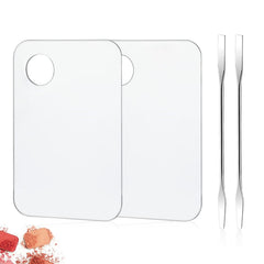 Vin Beauty paleta acrílica transparente para mezclar cosméticos con control visual.