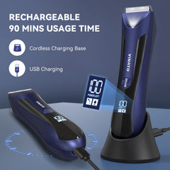 VINATO trimmer provides skin-friendly grooming across sensitive areas.