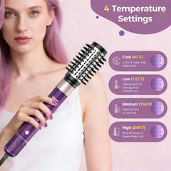 Vincofy straightening brush smooths strands for sleek, frizz-free results.
