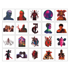 VINYUSE Stranger Things tattoo design closeup highlights kid-friendly, non-toxic art for classroom rewards